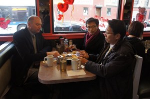 Alex and Seoul Bigwigs Break Bread at Diner